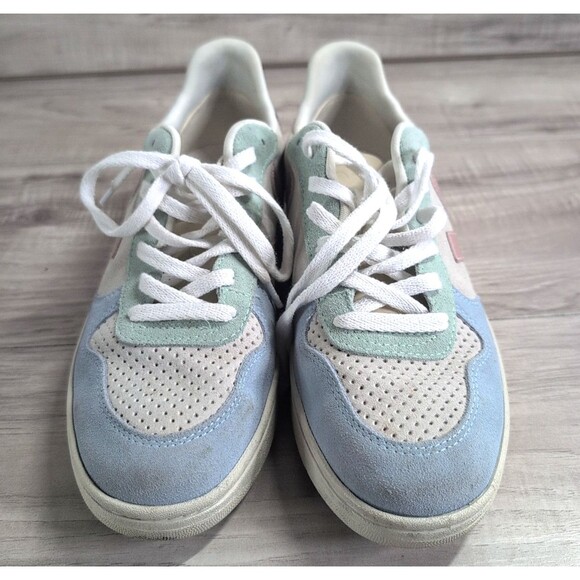 Veja V-10 Suede Trainers - Multico/Rose/Natural Women's Size 10 ( READ ) - Picture 4 of 15